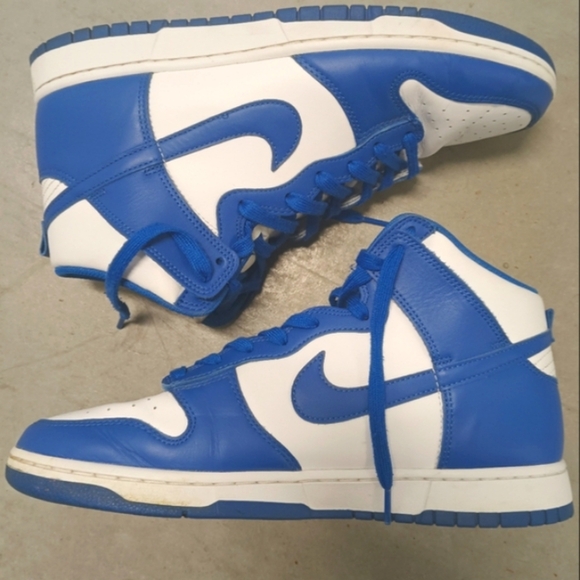 Nike Blue White Mid Dunks Men's Size 12 - Picture 3 of 8